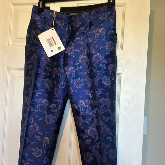 New authentic Alberta ferretti jacquard pants